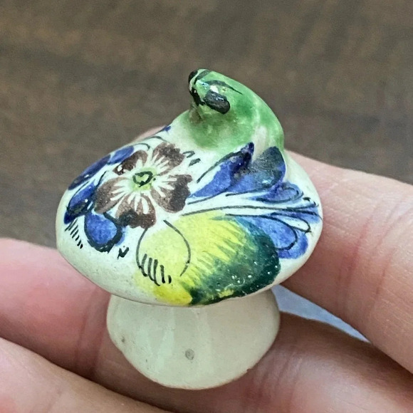 tonala Other - Mushroom & Frog Tonala Mexico Mexican Folk Art Mini 1.5" Ceramic Hand Painted